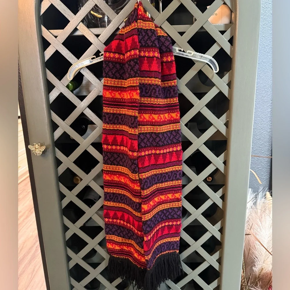 Vintage Colorful‎ Knit Scarf